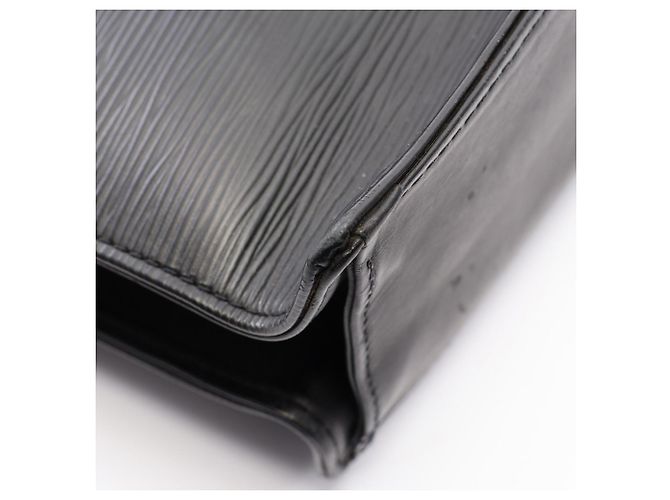 Louis Vuitton Sac Plat Epi Noir Tote Bag Nero - vista 6