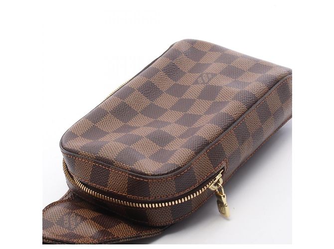 Marsupio Louis Vuitton Geronimos Marrone Damier ebene - vista 10