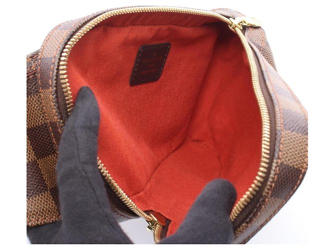 Marsupio Louis Vuitton Geronimos Marrone Damier ebene - vista 3
