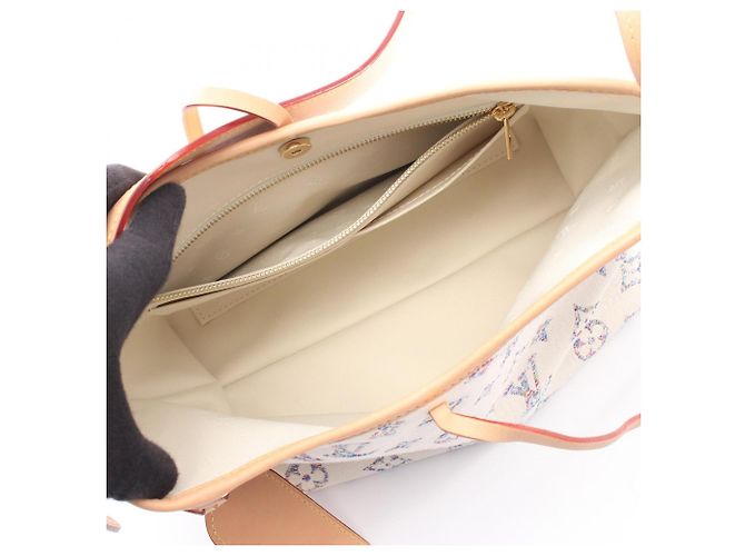 Borsa a tracolla in jacquard Monogram Louis Vuitton Bianco Multicolore - vista 3