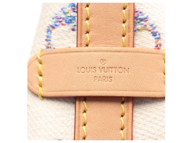 Borsa a tracolla in jacquard Monogram Louis Vuitton Bianco Multicolore - vista 4