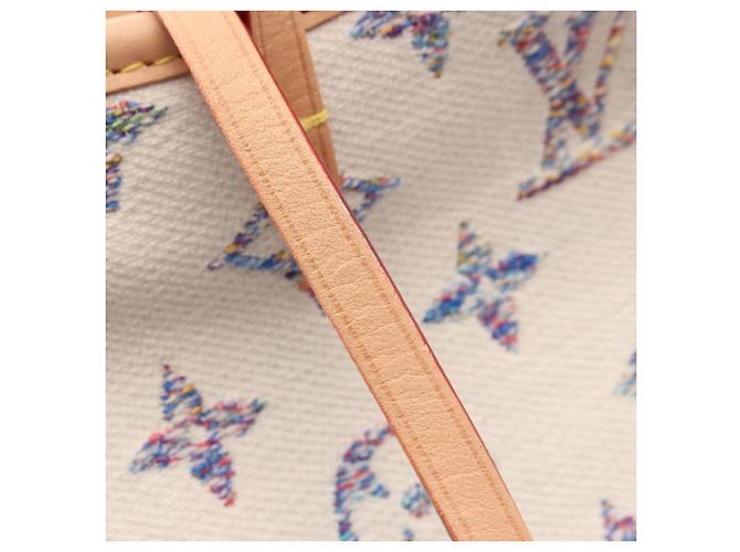 Borsa a tracolla in jacquard Monogram Louis Vuitton Bianco Multicolore - vista 8
