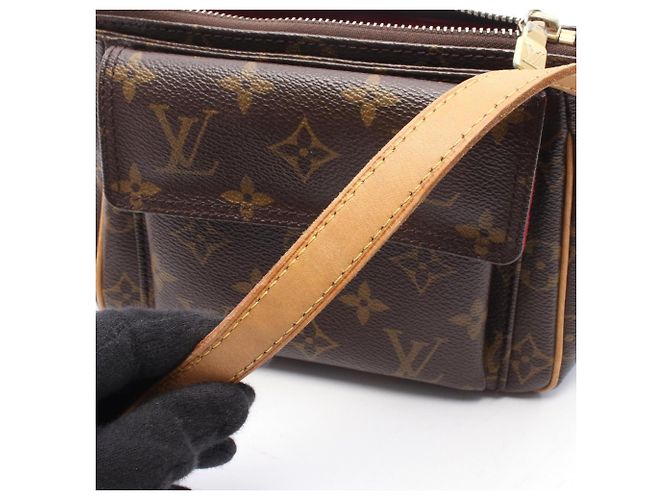 Borsa a Spalla Louis Vuitton Vivacite PM Marrone - vista 10
