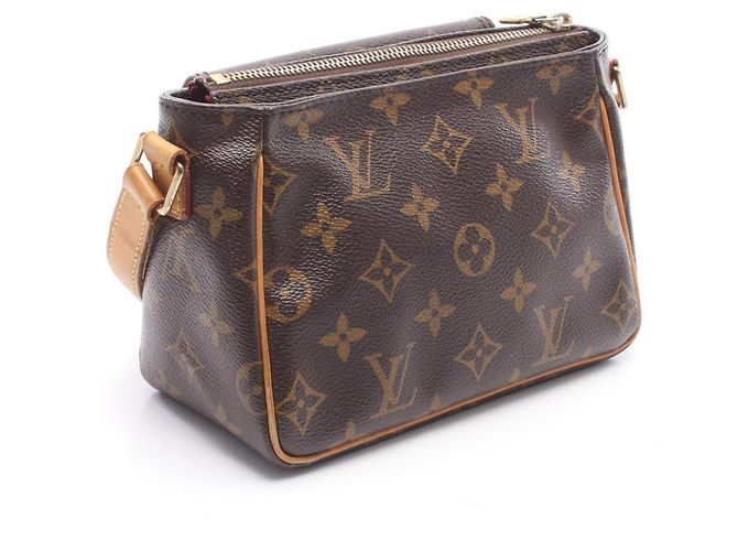 Borsa a Spalla Louis Vuitton Vivacite PM Marrone - vista 2