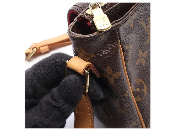 Borsa a Spalla Louis Vuitton Vivacite PM Marrone - vista 7