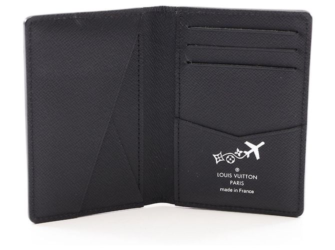 Organizer Louis Vuitton Epi Leather Card Case Black - view 3
