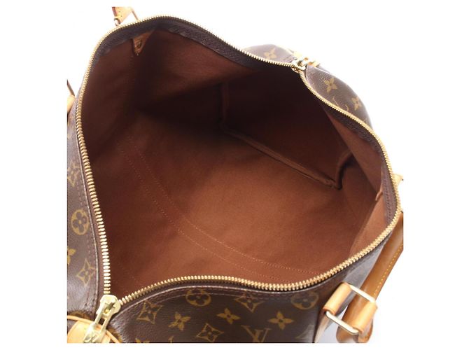Bolso Boston Louis Vuitton Keepall 45 Monogram Castaño - vista 3
