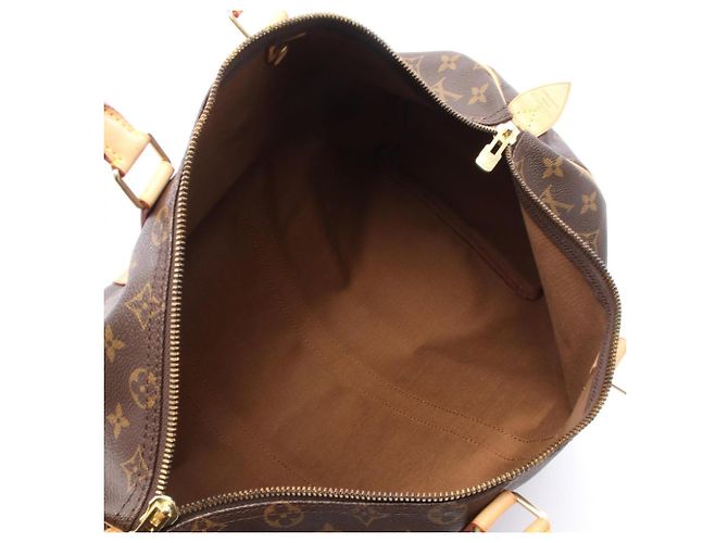Borsa Boston Louis Vuitton Keepall 45 Monogram Marrone - vista 3
