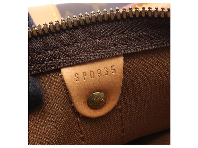 Borsa Boston Louis Vuitton Keepall 45 Monogram Marrone - vista 5