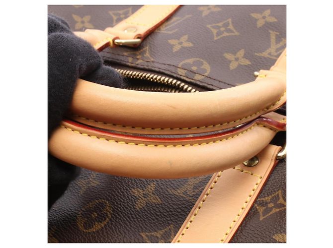 Borsa Boston Louis Vuitton Keepall 45 Monogram Marrone - vista 8
