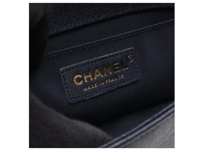 Borsa a Spalla Chanel Boy Small Blu navy - vista 4
