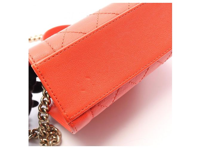 Borsa a mano in pelle matelassé Chanel Rosso - vista 10