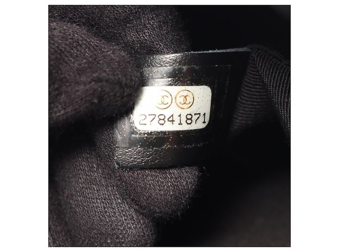 Borsa a tracolla Chanel Matelassé in pelle di agnello nera Nero - vista 6