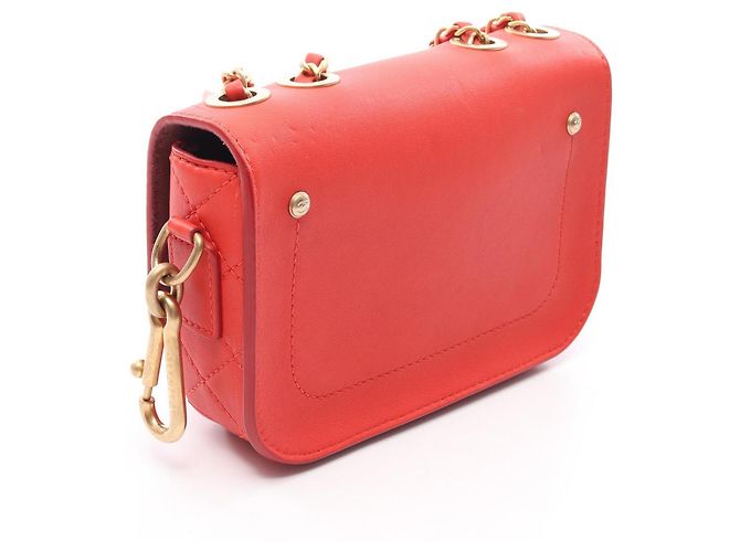 Borsa Chanel Matelassé in agnello rosso - vista 2