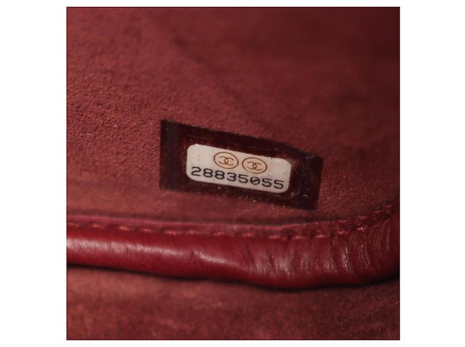 Borsa Chanel Matelassé in agnello rosso - vista 5