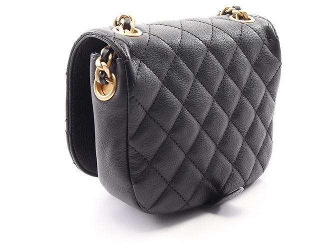 Borsa a tracolla Chanel Matelassé Small Flap Nero - vista 2