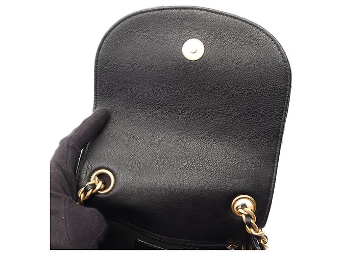 Borsa a tracolla Chanel Matelassé Small Flap Nero - vista 6