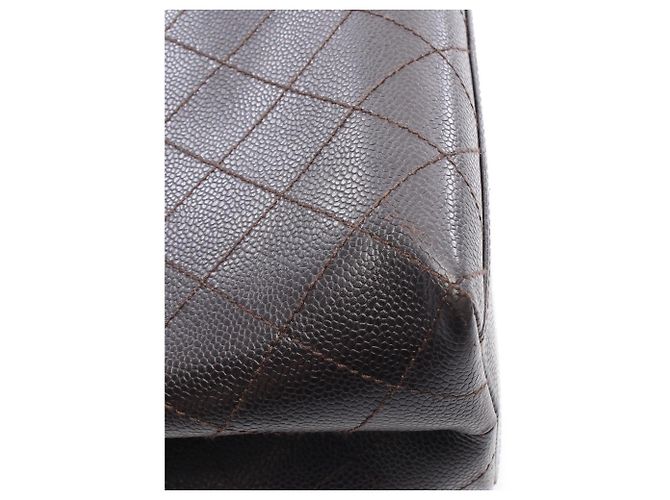 Chanel Matelassé Kalbsleder Tote Bag Braun - Ansicht 14