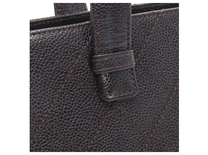 Chanel Matelassé Kalbsleder Tote Bag Braun - Ansicht 6