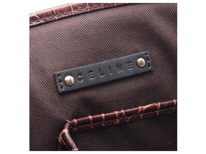 Céline Celine Macadam Präge-Tote Bag Braun - Ansicht 4
