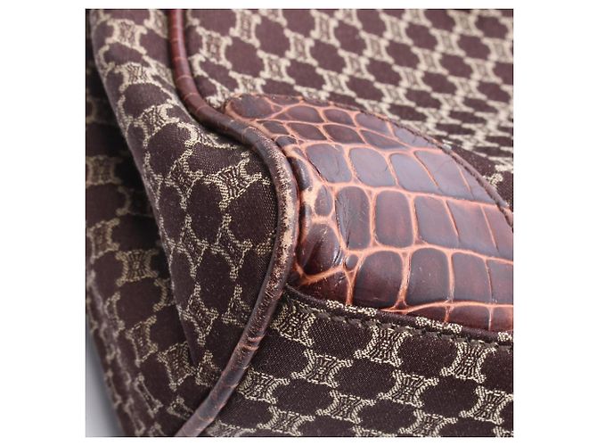 Céline Celine Macadam Präge-Tote Bag Braun - Ansicht 5