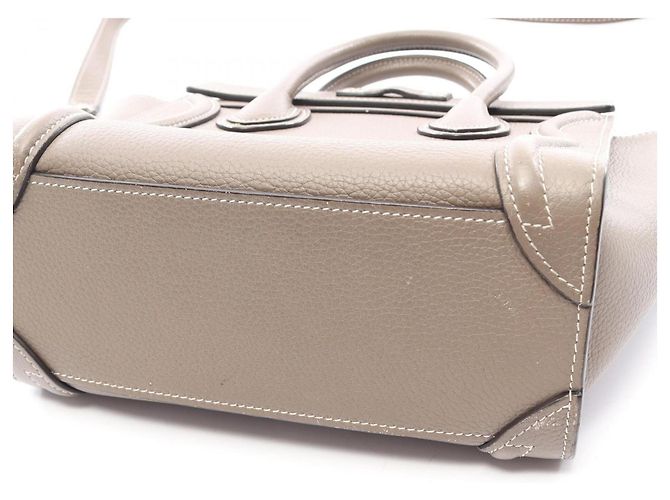 Céline Borsa 2-Way Celine Luggage Nano Shopper Marrone - vista 16
