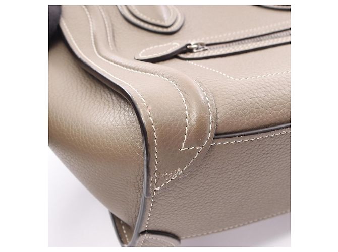 Céline Borsa 2-Way Celine Luggage Nano Shopper Marrone - vista 19
