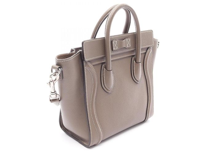 Céline Borsa 2-Way Celine Luggage Nano Shopper Marrone - vista 2