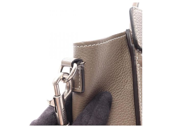Céline Borsa 2-Way Celine Luggage Nano Shopper Marrone - vista 7