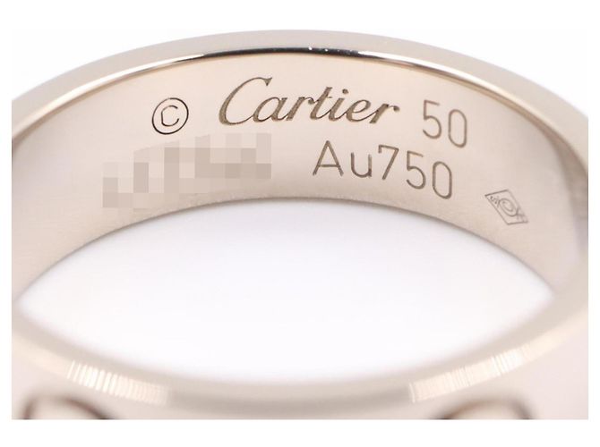Cartier Love Ring aus 18K Weißgold Silber - Ansicht 3