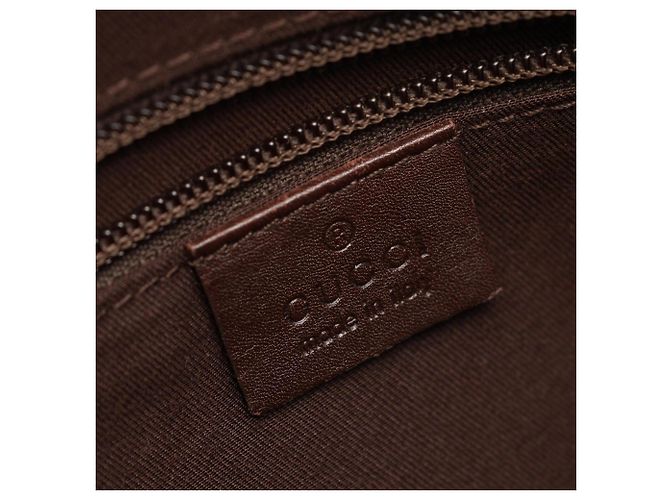 Borsa a Spalla Gucci GG Canvas Marrone Beige - vista 4