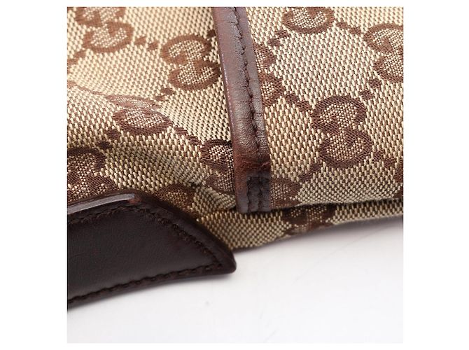 Borsa a Spalla Gucci GG Canvas Marrone Beige - vista 7