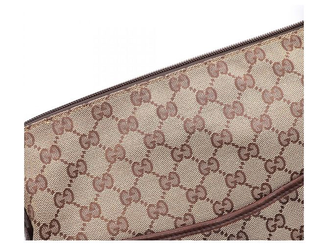 Borsa a Spalla Gucci GG Canvas Marrone Beige - vista 8