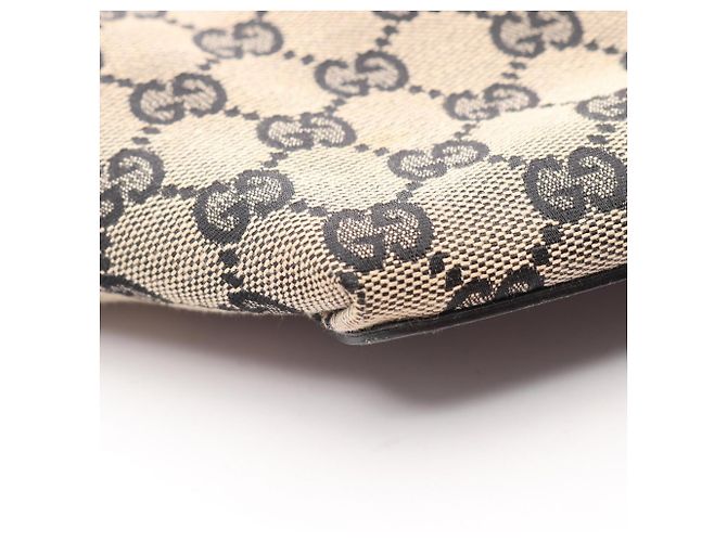 Borsa Tote Gucci GG Canvas Nero Beige - vista 10
