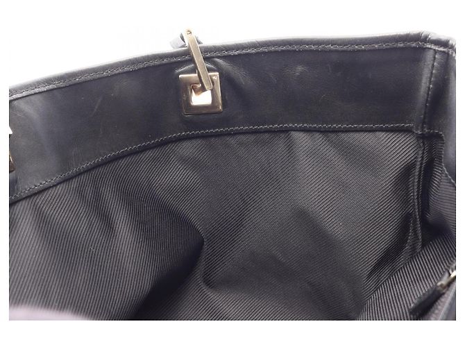 Borsa Tote Gucci GG Canvas Nero Beige - vista 7