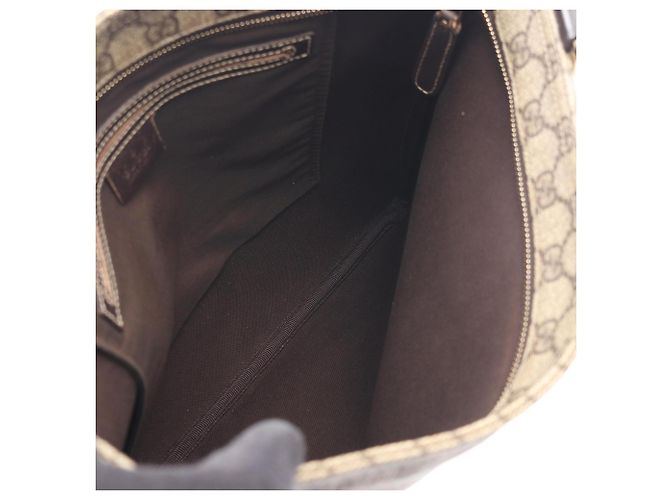 Borsa a tracolla Gucci GG Supreme Marrone Beige - vista 3