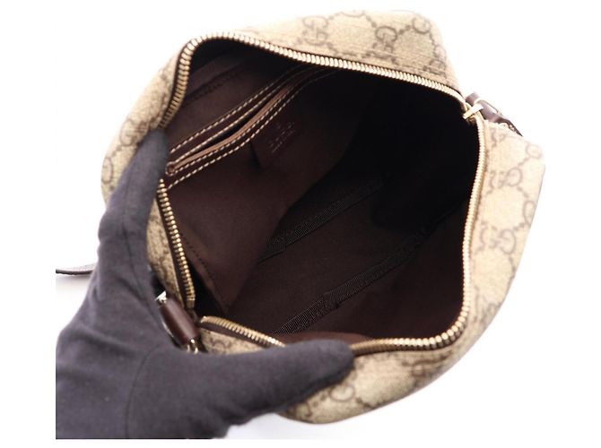 Borsa a tracolla Gucci GG Supreme Marrone Beige - vista 3