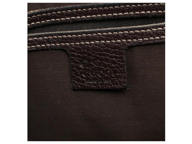 Borsa a Spalla Gucci Abbey GG Crystal Marrone Beige - vista 4