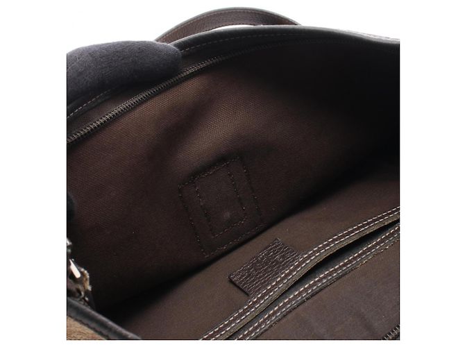 Borsa a Spalla Gucci Abbey GG Crystal Marrone Beige - vista 5