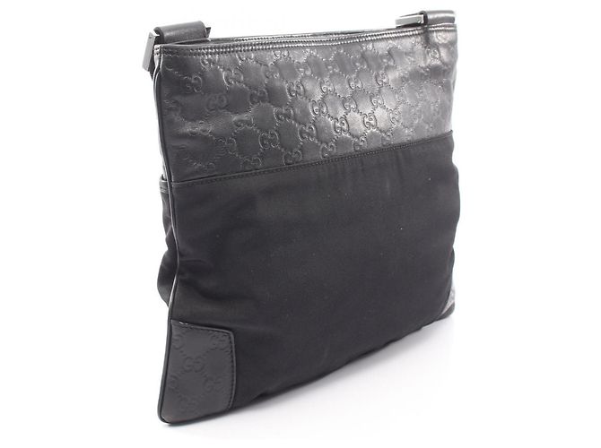 Borsa a Spalla Gucci Guccissima Nero - vista 2