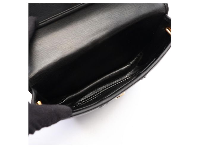 Borsa in pelle nera Christian Dior Nero - vista 3