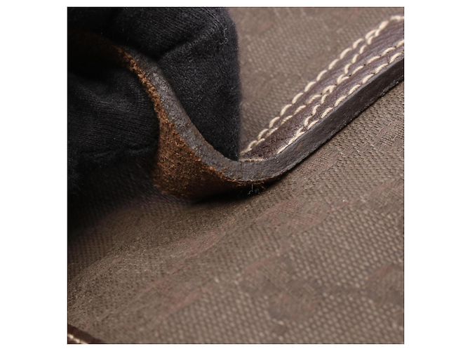 Borsa Tote Gucci Large GG Canvas Marrone - vista 11