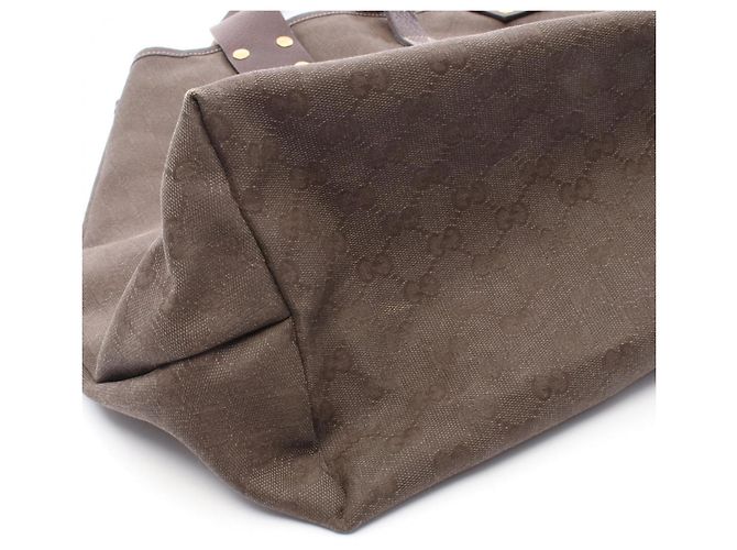 Borsa Tote Gucci Large GG Canvas Marrone - vista 13