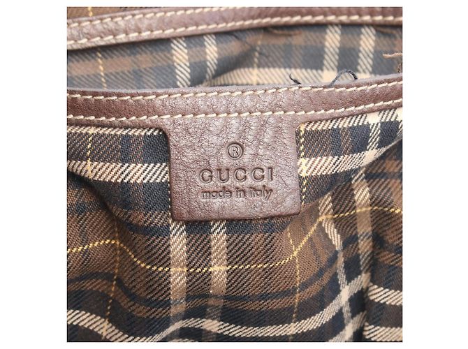 Borsa Tote Gucci Large GG Canvas Marrone - vista 4