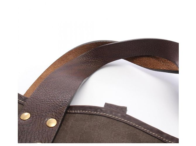 Borsa Tote Gucci Large GG Canvas Marrone - vista 7