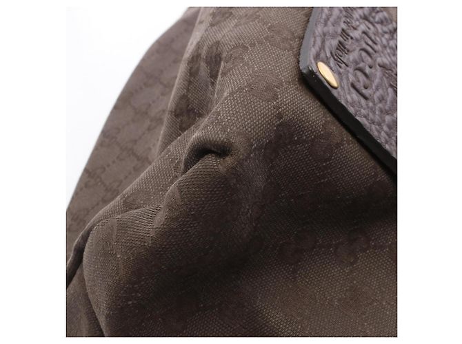 Borsa Tote Gucci Large GG Canvas Marrone - vista 8