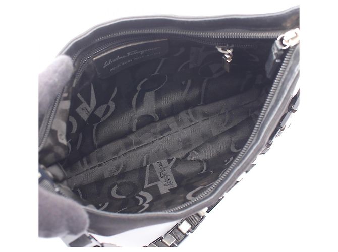 Bolso de hombro Vara Salvatore Ferragamo Negro - vista 3