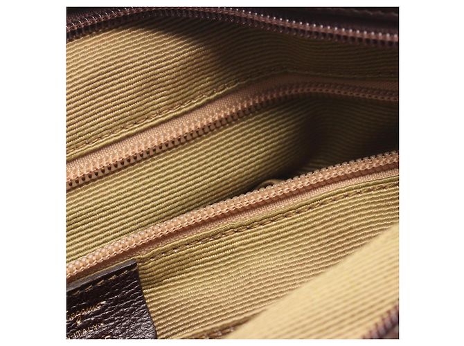 Bolso de hombro Salvatore Ferragamo Gancini Castaño Beige - vista 5