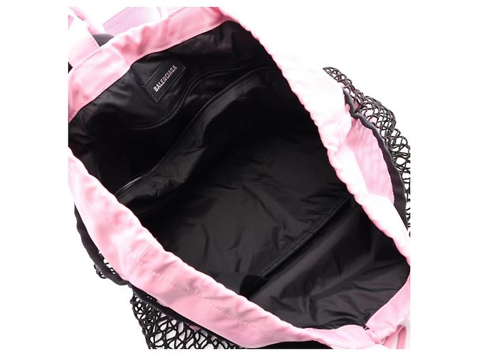 Borsa Tote 2Way Balenciaga 24 7 Medium Nero Rosa - vista 3