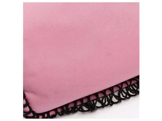 Borsa Tote 2Way Balenciaga 24 7 Medium Nero Rosa - vista 5